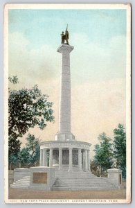 New York Peace Monument Lookout Moutain Tennessee TN Trees & Historical Postcard