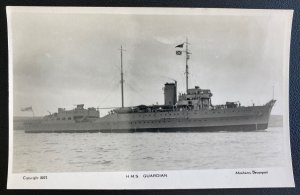 Mint Abrahams Davenport England Real Picture Postcard RMS Guardian