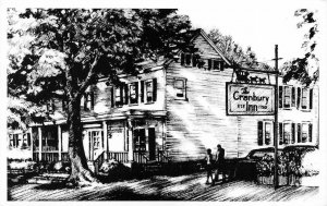 Cranbury, NJ New Jersey CRANBURY INN Restaurant~Tap Room ROADSIDE  B&W Postcard