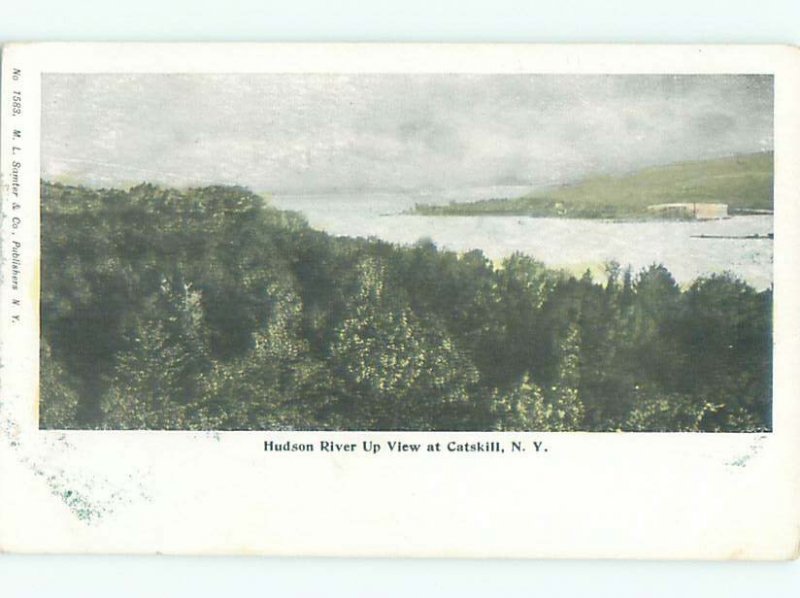 Pre-1907 RIVER SCENE Catskill New York NY AE7012