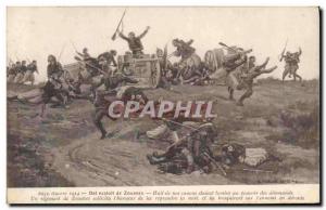  Vintage Postcard Beautiful Militaria exploit of the zouaves