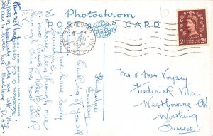 B055 Wales 1956 Llanberis Pass vintage postcard