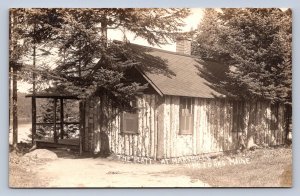 J96/ The Forks Maine RPPC Postcard c1910 Marshalls Camp The Platt  378