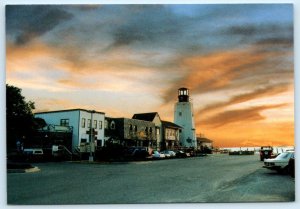 DEWEY BEACH, Delaware DE ~ Dusk RUDDERTOWNE Street Scene  4x6 Postcard