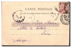 Old Postcard Villefranche harbor