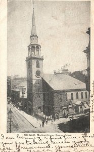 Old South Meeting House Boston Massachusetts MA Antique Postcard 1907