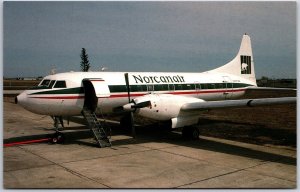 Airplane Norcanair Convair CV-640 C-GCWY MSN 104 Saskatoon Saskatchewan Postcard