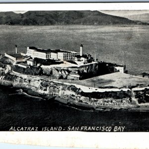 1938 San Francisco, CA Bay Alcatraz Island JC Bardell Mini Postcard Litho A77