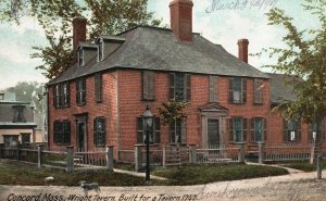 Vintage Postcard 1907 Wright Tavern Built A Tavern 1747 Concord Massachusetts MA