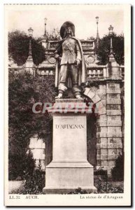 Auch - The Statue of D & # 39Artagnan - Old Postcard
