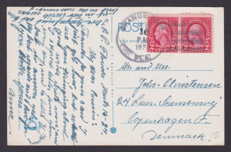 Postcard, United States, The Box of Oranges from Florida