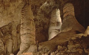 Vintage Postcard 1971 Giant And Twin Domes Carlsbad Caverns National Park NM