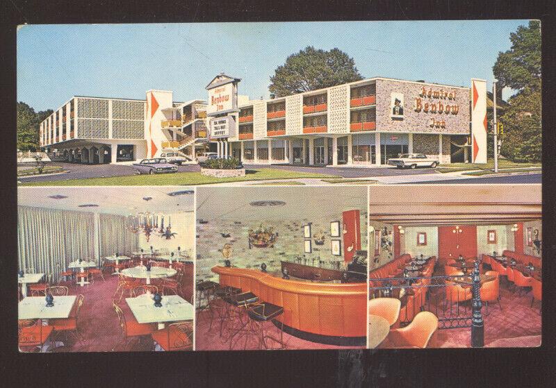 MEMPHIS TENNESSEE ADMIRAL BEN BOW INN VINTAGE ADVERTISING POSTCARD MOTEL