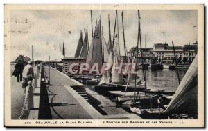 Deauville - La Plage Fleurie - Le Ponton Basins and Yachts - Old Postcard