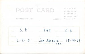 RPPC Train Southern Pacific 849 San Antonio 1938