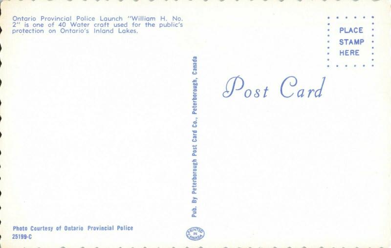 Postcard Ontario Provincial Launch William H No 2 Canada