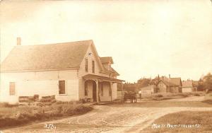 Prospect Harbor ME Dirt Main Street in 1915 Real Photo RPPC Postcard