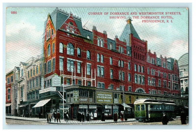 1920 Dorrance and Westminster Street, Providence Rhode Island RI Postcard