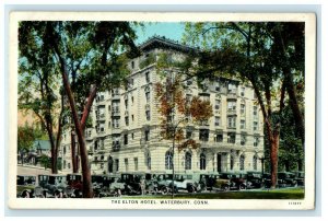 1936 The Elton Hotel Building Waterbury Connecticut CT Posted Vintage Postcard