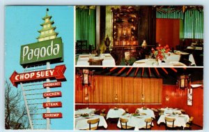 TULSA, Oklahoma OK ~ Roadside PAGODA CHINESE RESTAURANT 1973  Postcard