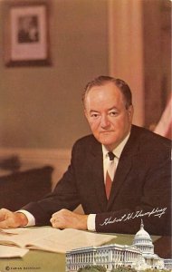 Hubert H Humphrey Political Non Postcard Backing 