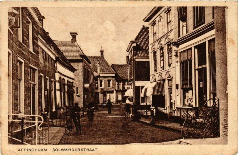 CPA AK APPINGEDAM Solwerderstraat NETHERLANDS (706282)