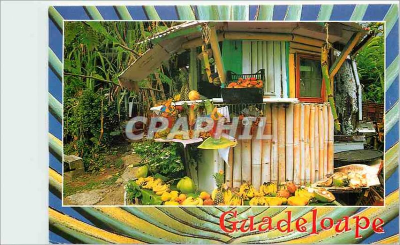 Postcard Modern Guadeloupe Small local market