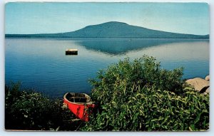 JACKMAN, ME Maine~ BIG WOOD LAKE & Mt. Sally c1960s Somerset County Postcard