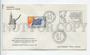 448026 FRANCE Council of Europe 1973 year Strasbourg European Parliament COVER