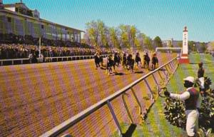 Arkansas Hot Springs Oaklawn Race Track They're Off Horse Racing