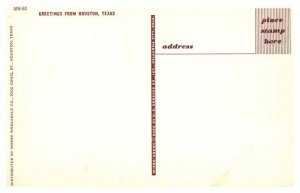 Postcard BUILDING SCENE Houston Texas TX AQ1626