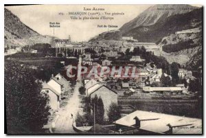 Old Postcard Briancon General view City the highest in Europe