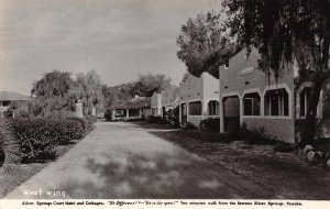 Silver Springs Florida Silver Springs Court Hotel Cottages real photo pc BB2381