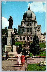 Saint Joseph's Oratory, Montreal, 1963 Postcard, Red Cross French Slogan Cancel