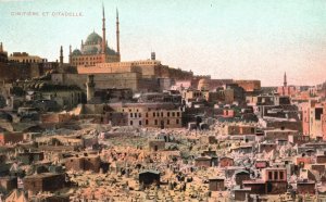 Vintage Postcard Cimitiere Et Citadelle Aerial View of the Buildings Castle