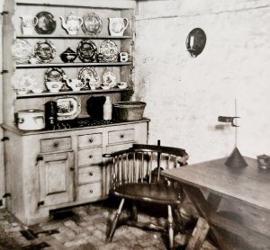 RPPC Betsy Ross House Basement Kitchen c1920s-30s Tea Pots Philadelphia PCBG6A
