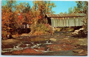 Postcard - Covered Bridge - Salisbury Center, New York