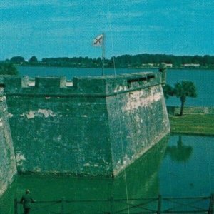 USA Castillo De San Marcos National Monument St Augustine Florida Postcard 07.66