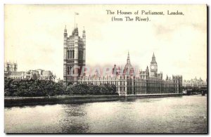 Old Postcard The Houses of Parliament London