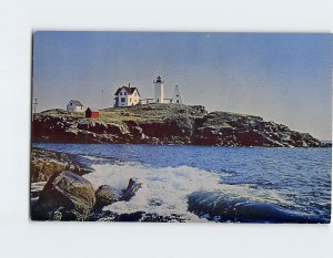 Postcard Nubble Lighthouse, York, Maine