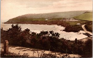 Falmouth Swanpool Beach UK United Kingdom Mountains UNP Vintage Postcard 