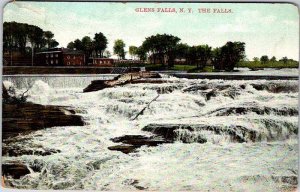 Postcard WATER SCENE Glens Falls New York NY AO5150