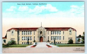 VALLEJO, CA California ~  New HIGH SCHOOL  c1920s Solano County Postcard