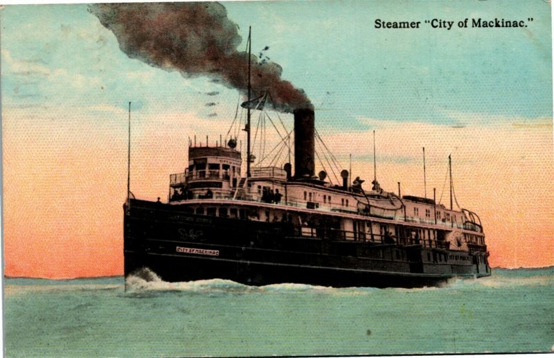 Steamer City of Mackinac, [Detroit & Cleveland Navigation Co.]