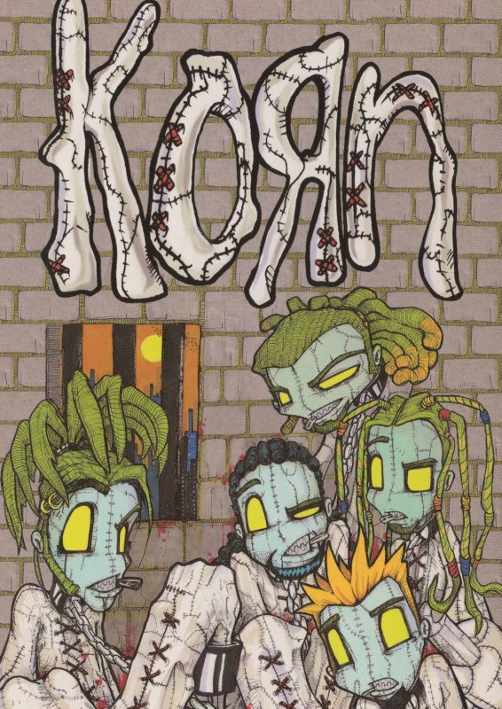 Korn Asylum Heavy Death Metal Group Fantasy Art Postcard | Topics ...