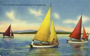 US    PC970 SAILBOATS AND THE SUMMER SEA