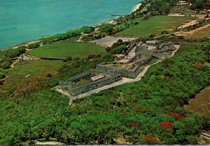 Bahamas Nassau Aerial View Fort Charlotte Overlooking Nassau Harbour