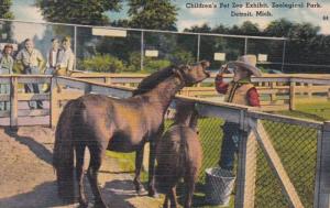 Michigan Detroit Zoological Park Children's Pet Zoo Exhibit