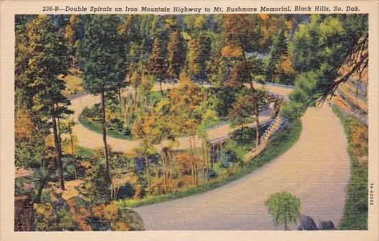 Double Spirals On Iron Mountain Highway Rushmore Memorial Black Hills South D...