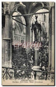 Postcard Old Organ L & # 39Epine Notre Dame miraculous statue